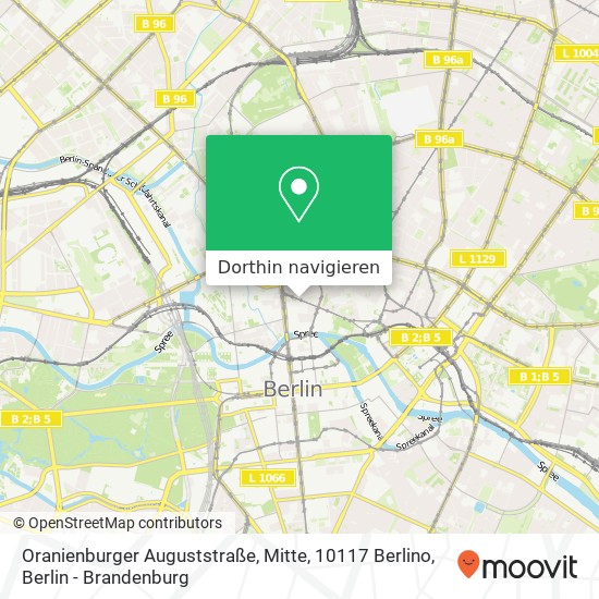 Oranienburger Auguststraße, Mitte, 10117 Berlino Karte