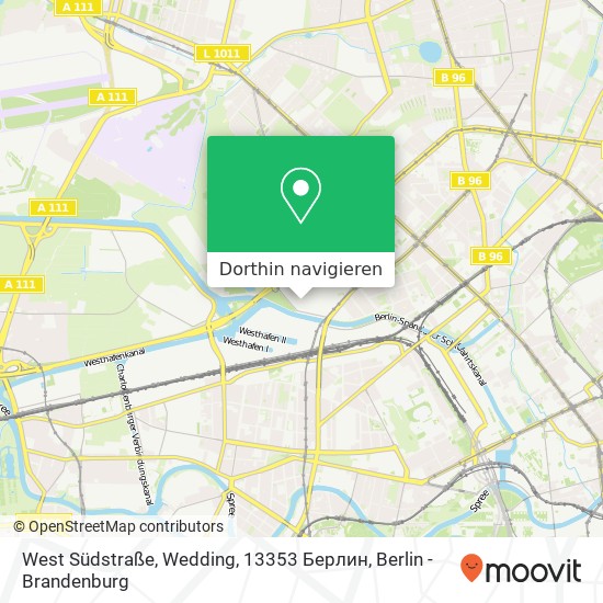 West Südstraße, Wedding, 13353 Берлин Karte