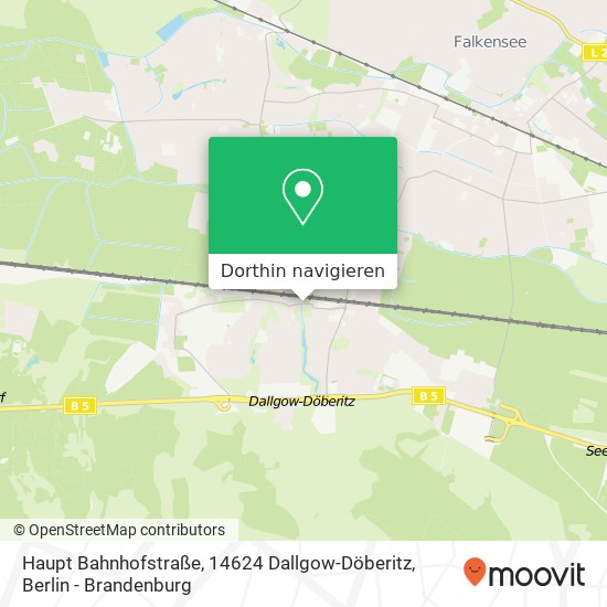 Haupt Bahnhofstraße, 14624 Dallgow-Döberitz Karte