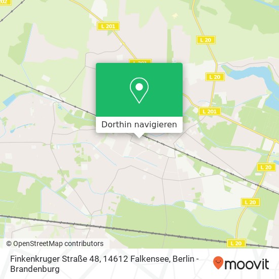 Finkenkruger Straße 48, 14612 Falkensee Karte