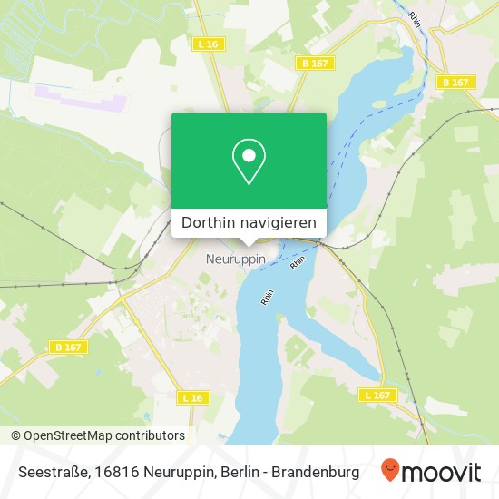 Seestraße, 16816 Neuruppin Karte