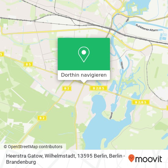Heerstra Gatow, Wilhelmstadt, 13595 Berlin Karte