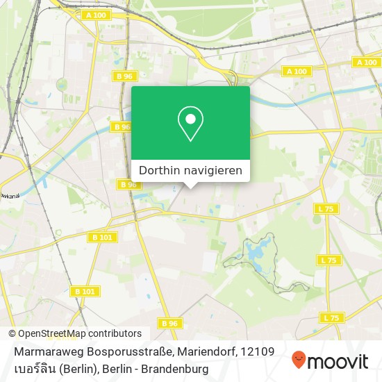Marmaraweg Bosporusstraße, Mariendorf, 12109 เบอร์ลิน (Berlin) Karte