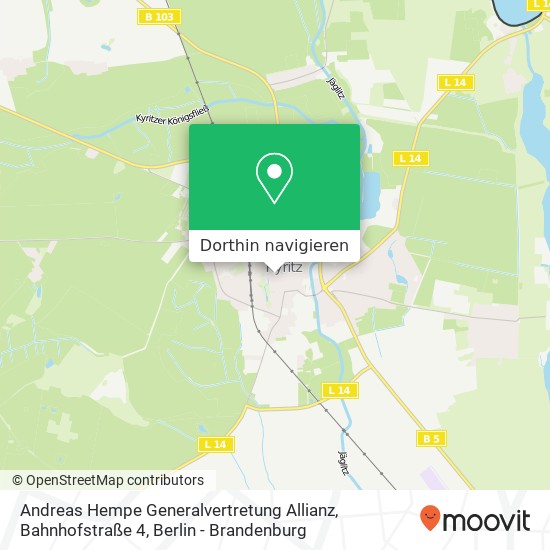 Andreas Hempe Generalvertretung Allianz, Bahnhofstraße 4 Karte