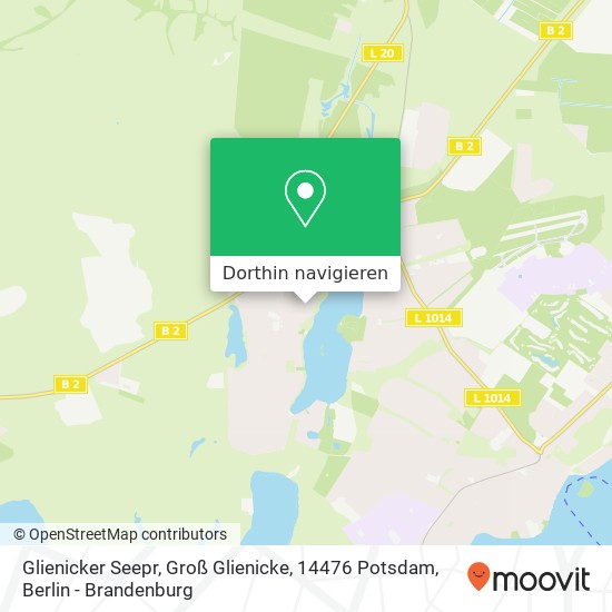 Glienicker Seepr, Groß Glienicke, 14476 Potsdam Karte