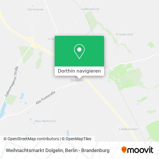 Weihnachtsmarkt Dolgelin Karte