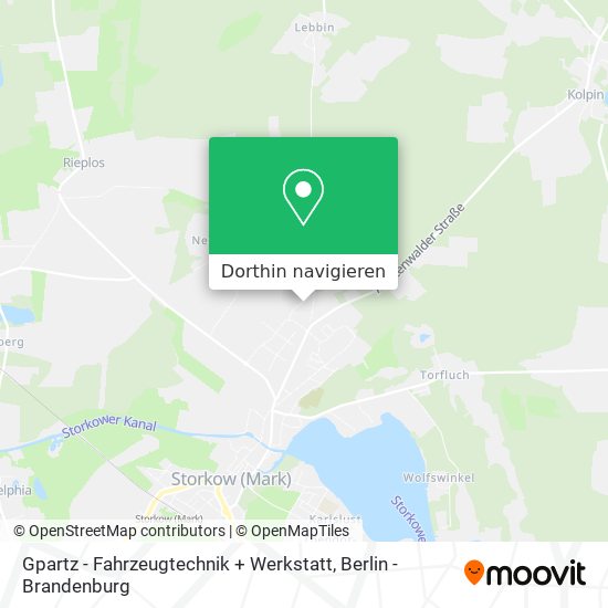 Gpartz - Fahrzeugtechnik + Werkstatt Karte