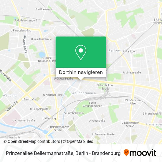 Prinzenallee Bellermannstraße Karte