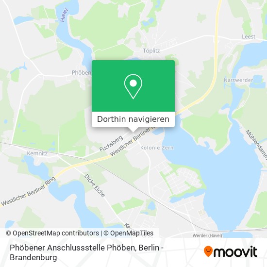 Phöbener Anschlussstelle Phöben Karte
