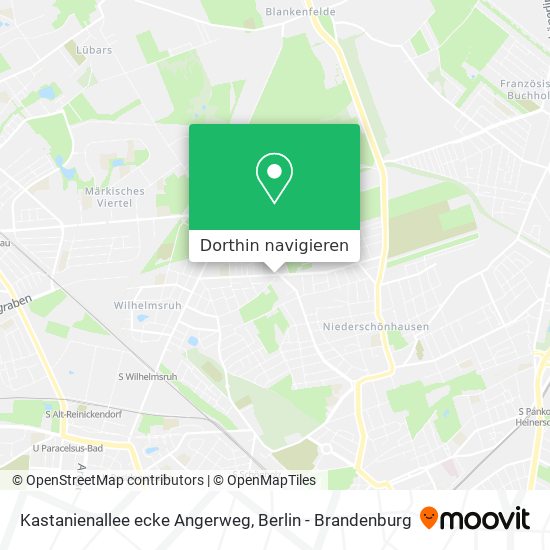 Kastanienallee ecke Angerweg Karte
