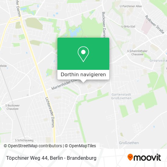 Töpchiner Weg 44 Karte