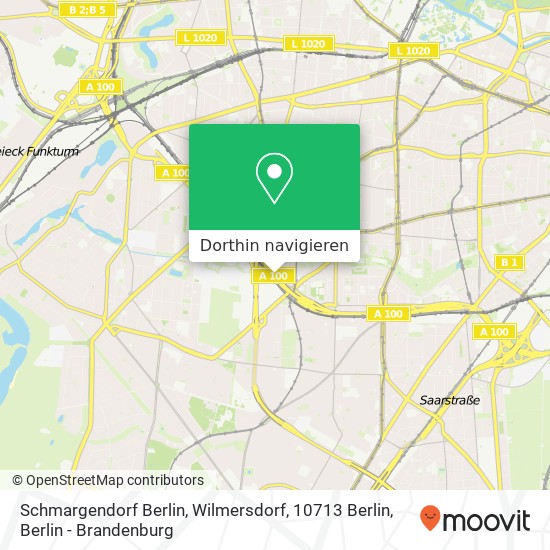 Schmargendorf Berlin, Wilmersdorf, 10713 Berlin Karte