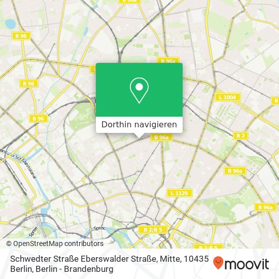 Schwedter Straße Eberswalder Straße, Mitte, 10435 Berlin Karte