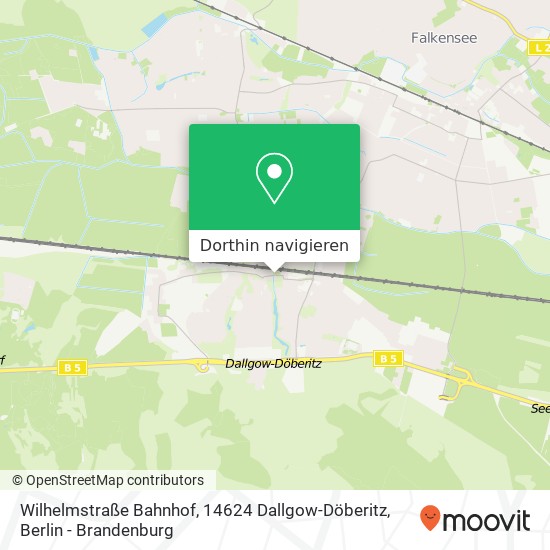 Wilhelmstraße Bahnhof, 14624 Dallgow-Döberitz Karte
