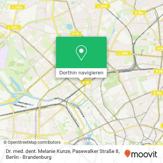 Dr. med. dent. Melanie Kunze, Pasewalker Straße 8 Karte