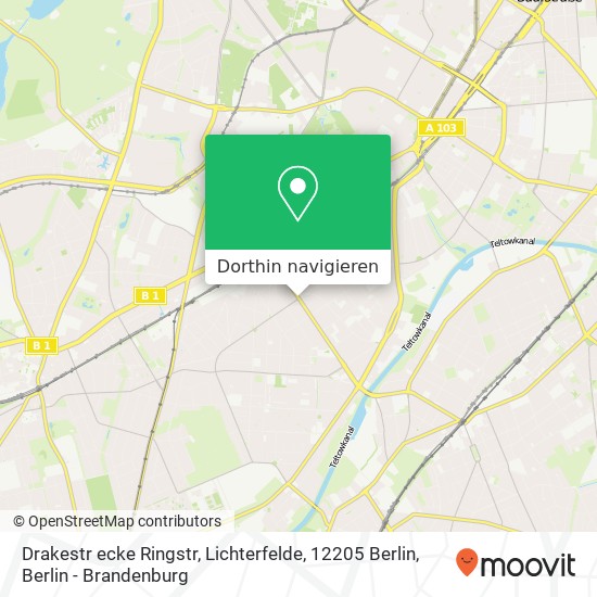 Drakestr ecke Ringstr, Lichterfelde, 12205 Berlin Karte