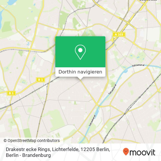 Drakestr ecke Rings, Lichterfelde, 12205 Berlin Karte