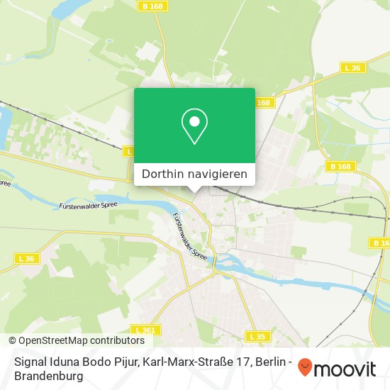 Signal Iduna Bodo Pijur, Karl-Marx-Straße 17 Karte