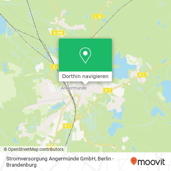 Stromversorgung Angermünde GmbH Karte