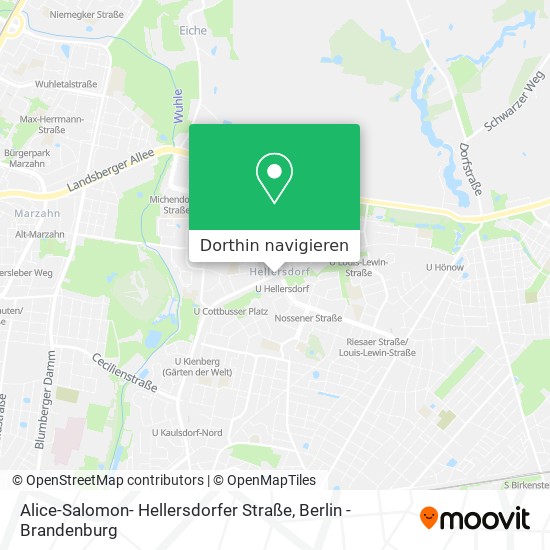 Alice-Salomon- Hellersdorfer Straße Karte