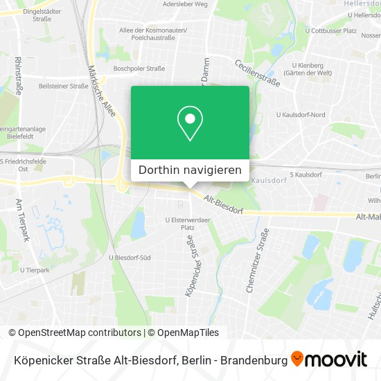 Köpenicker Straße Alt-Biesdorf Karte