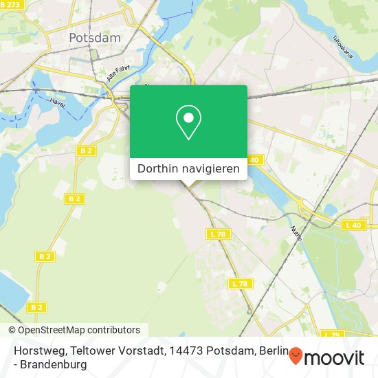 Horstweg, Teltower Vorstadt, 14473 Potsdam Karte