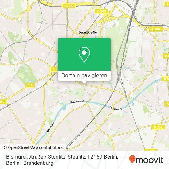 Bismarckstraße / Steglitz, Steglitz, 12169 Berlin Karte