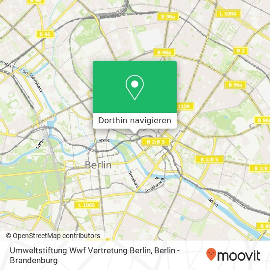 Umweltstiftung Wwf Vertretung Berlin Karte