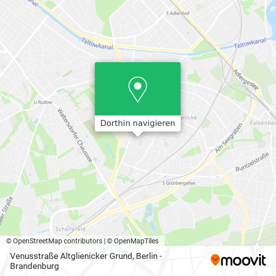 Venusstraße Altglienicker Grund Karte