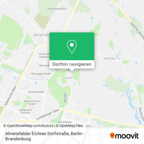 Ahrensfelder Eichner Dorfstraße Karte