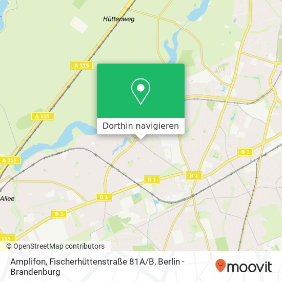 Amplifon, Fischerhüttenstraße 81A / B Karte