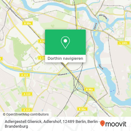 Adlergestell Glienick, Adlershof, 12489 Berlin Karte