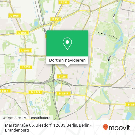 Maratstraße 65, Biesdorf, 12683 Berlin Karte