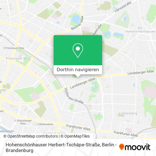 Hohenschönhauser Herbert-Tschäpe-Straße Karte