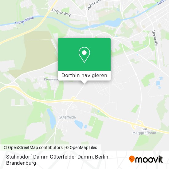 Stahnsdorf Damm Güterfelder Damm Karte