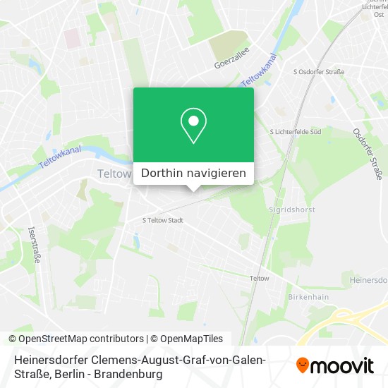 Heinersdorfer Clemens-August-Graf-von-Galen-Straße Karte