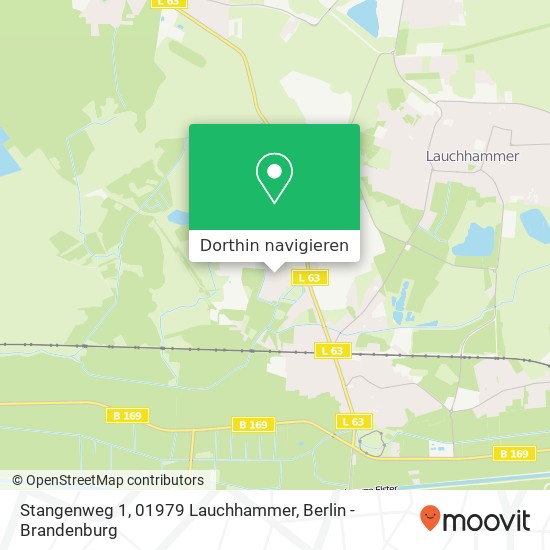 Stangenweg 1, 01979 Lauchhammer Karte