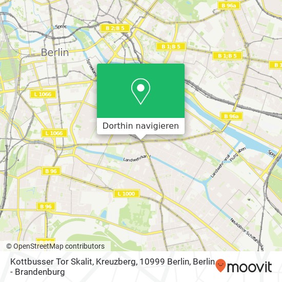 Kottbusser Tor Skalit, Kreuzberg, 10999 Berlin Karte