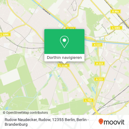 Rudow Neudecker, Rudow, 12355 Berlin Karte