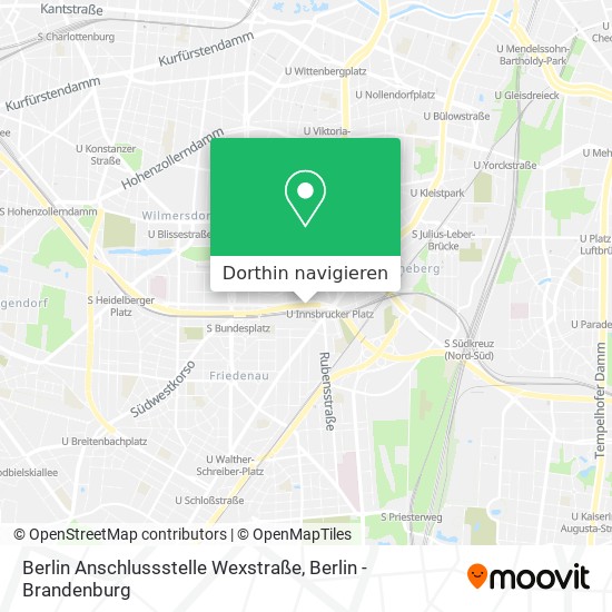 Berlin Anschlussstelle Wexstraße Karte