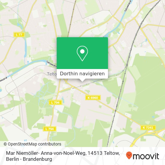Mar Niemöller- Anna-von-Noel-Weg, 14513 Teltow Karte