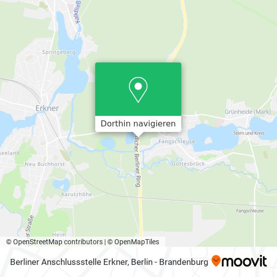 Berliner Anschlussstelle Erkner Karte