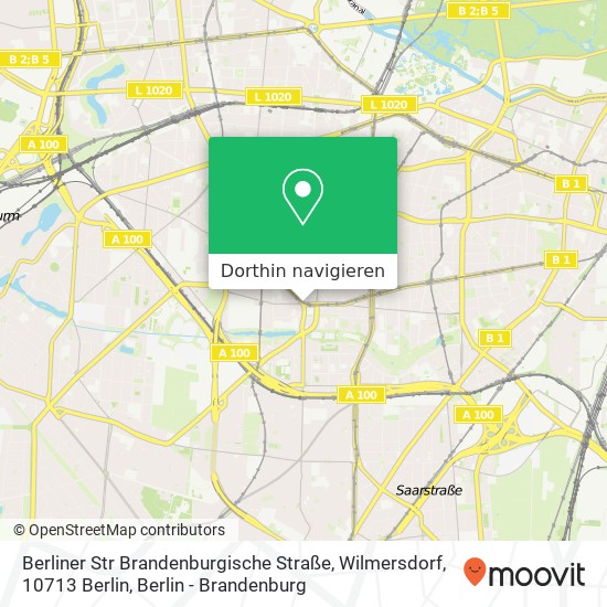 Berliner Str Brandenburgische Straße, Wilmersdorf, 10713 Berlin Karte