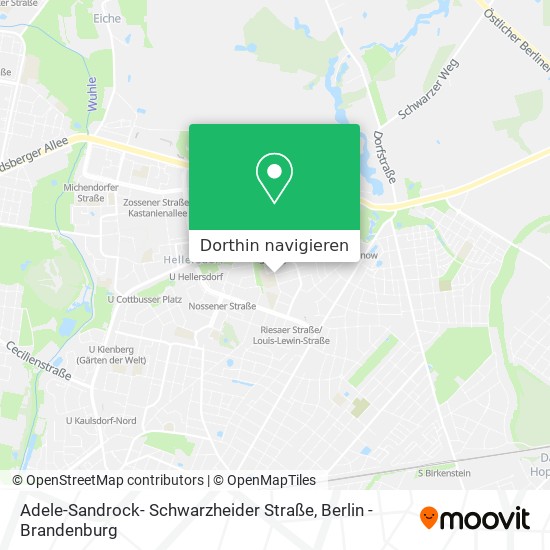 Adele-Sandrock- Schwarzheider Straße Karte