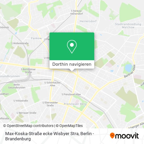 Max-Koska-Straße ecke Wisbyer Stra Karte