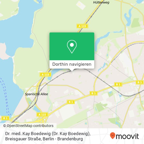 Dr. med. Kay Boedewig (Dr. Kay Boedewig), Breisgauer Straße Karte