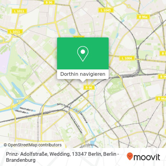 Prinz- Adolfstraße, Wedding, 13347 Berlín Karte