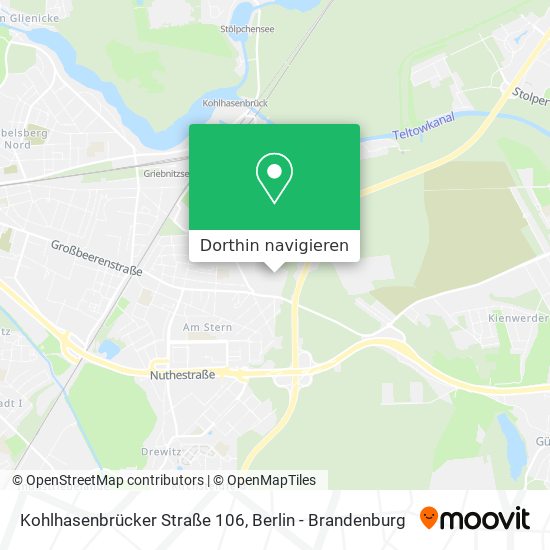 Kohlhasenbrücker Straße 106 Karte