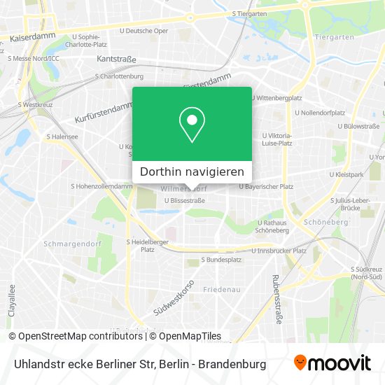 Uhlandstr ecke Berliner Str Karte