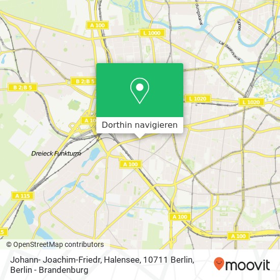 Johann- Joachim-Friedr, Halensee, 10711 Berlin Karte